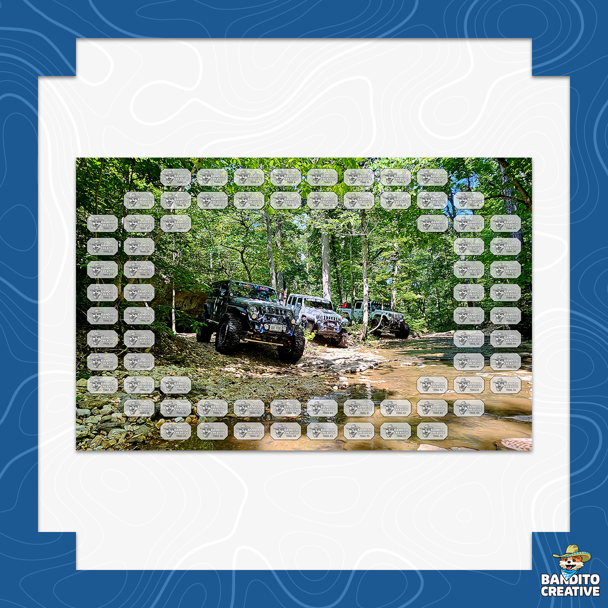 72 Trail Custom Jeep Badge of Honor Display