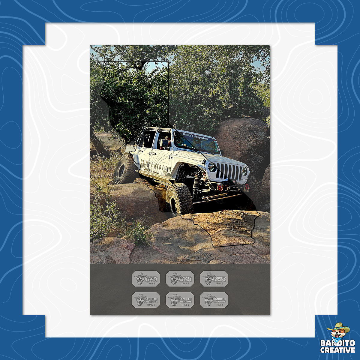Custom Jeep Badge of Honor California Display