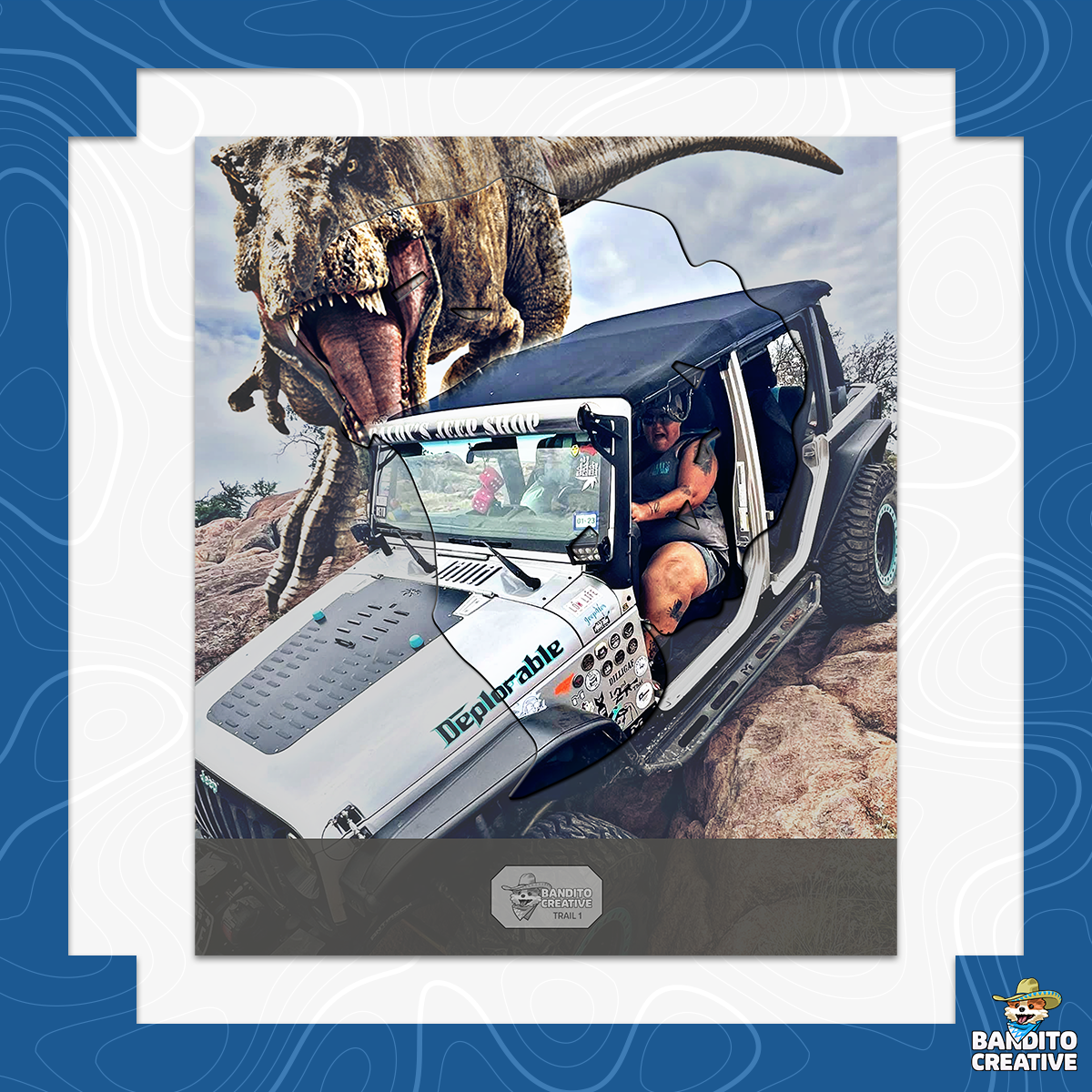 Custom Jeep Badge of Honor Jurassic World Display