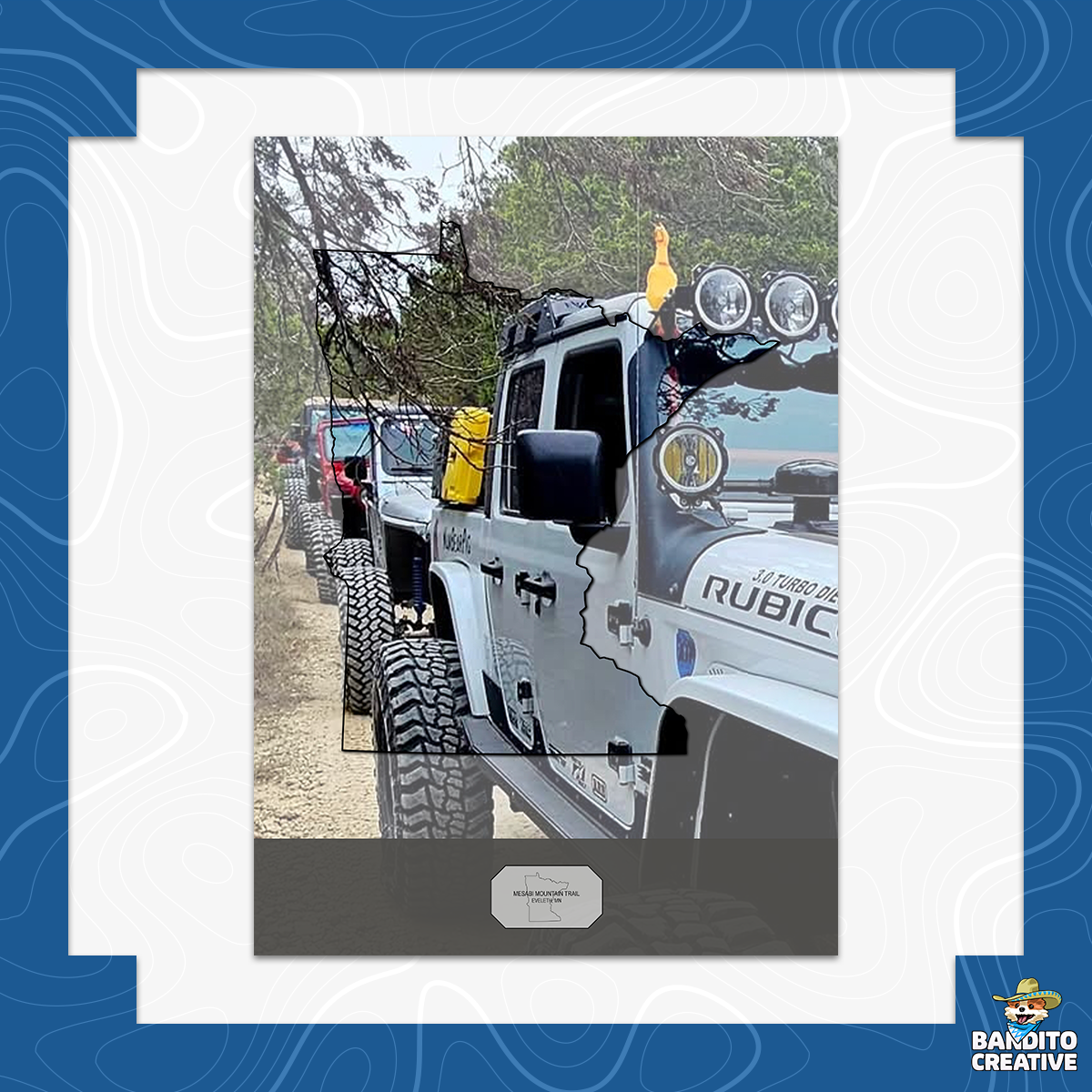 Custom Jeep Badge of Honor Minnesota Display
