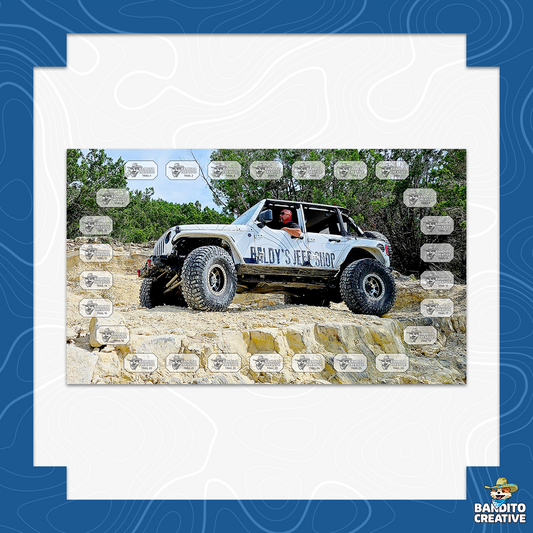 26 Trail Custom Jeep Badge of Honor Display