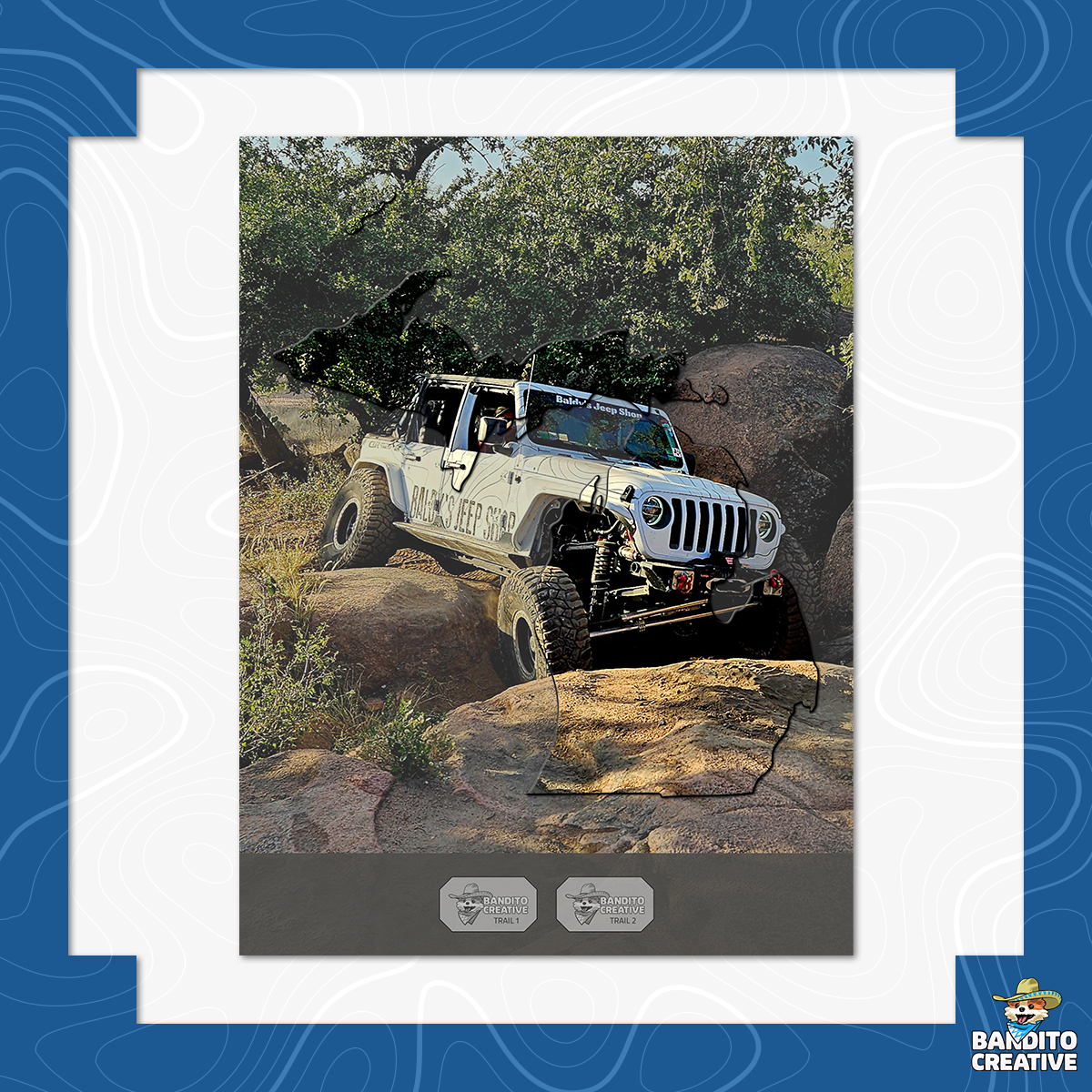 Custom Jeep Badge of Honor Michigan Display