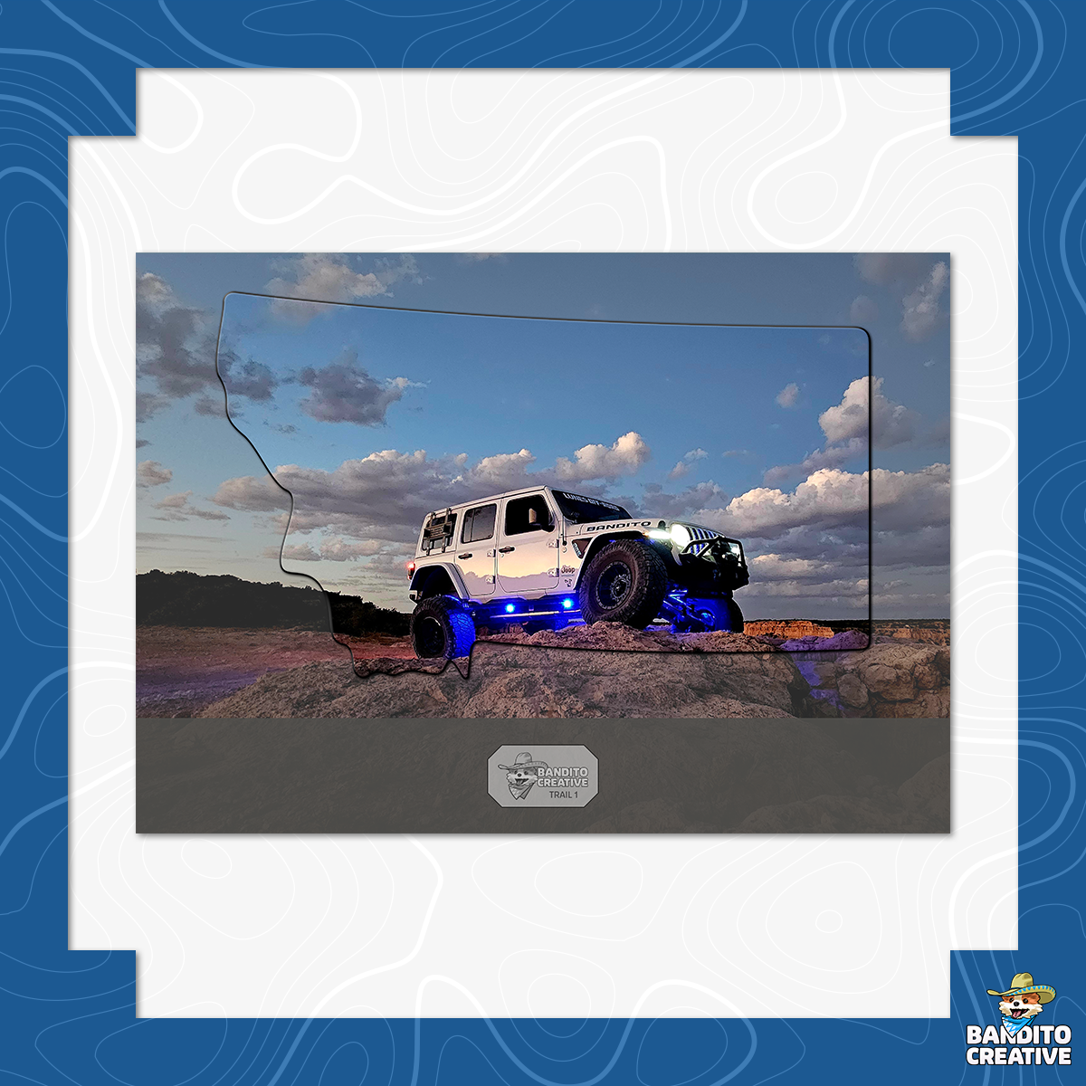 Custom Jeep Badge of Honor Montana Display
