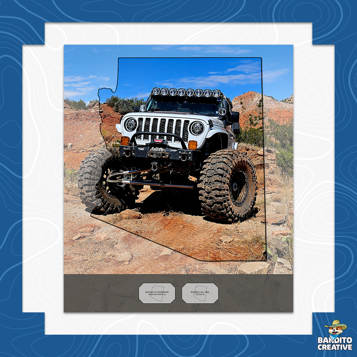 Custom Jeep Badge of Honor Arizona Display