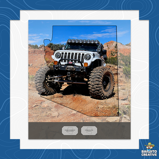 Custom Jeep Badge of Honor Arizona Display