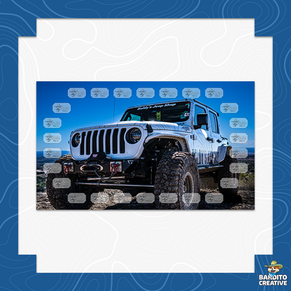 26 Trail Custom Jeep Badge of Honor Display